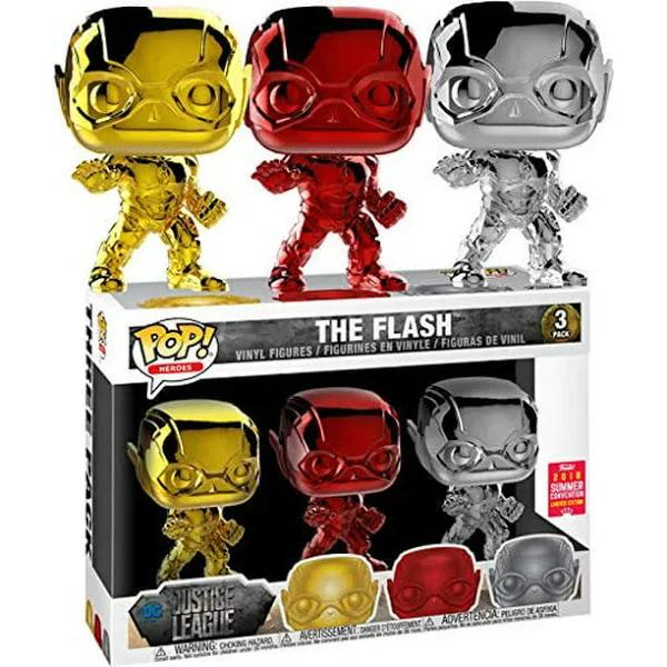 The Flash 3 Pack Pop! Vinyl 2018 San Diego Summer Convention Exclusive