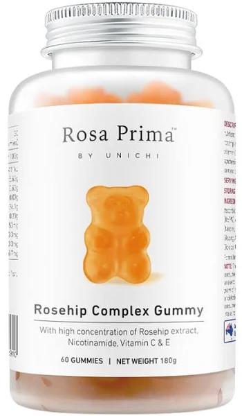 Unichi Rosa Prima Nicotinamide Gummy Rosehip Flavour 60 Gummies