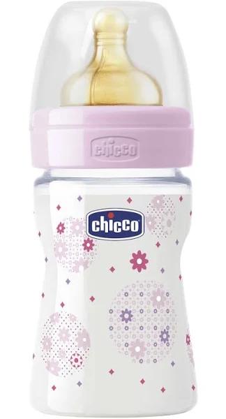 Chicco Biberon Well Being Latex Teat Bottle (Girl) - 150ml