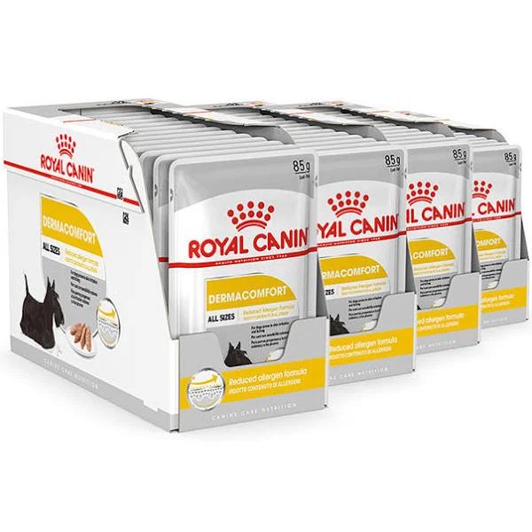 48 x 85g Royal Canin Dermacomfort Adult Dog Pouch Dry Food