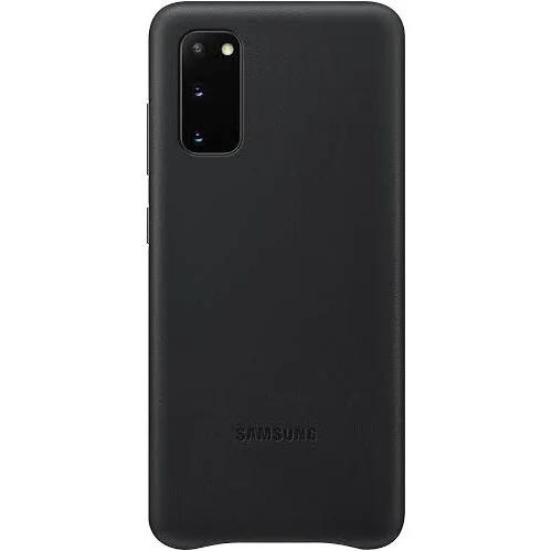 Samsung Galaxy S20 Leather Cover - Black