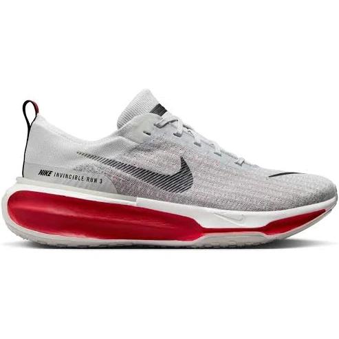 Mens Nike ZoomX Invincible Run 3 White/Black - Fire Red / US 11.5