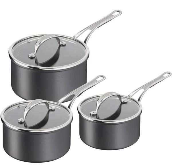 Tefal Jamie Oliver Cook's Classics Saucepan Set, 3 Pieces Non-stick Saucepan Set, 16&18&20 cm Saucepans with Lids, Oven-Safe, Induction Compatible,