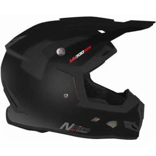 Nitro MX700 Satin Black Helmet - M