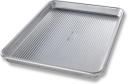 USA Pan Bakeware Quarter Sheet Pan, Warp Resistant Nonstick Baking Pan, Made in The USA from Aluminized Steel