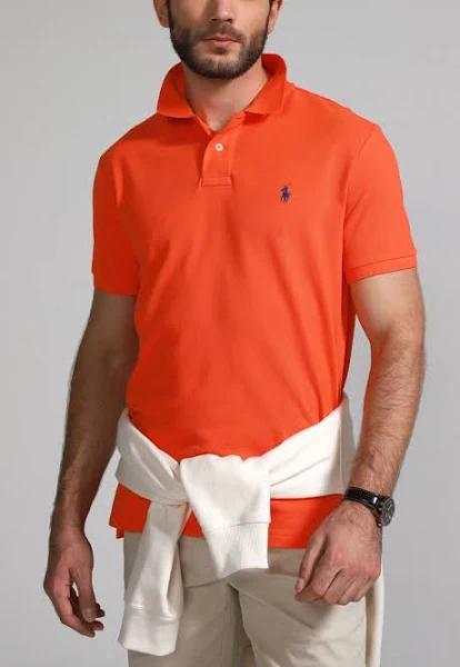 Polo Ralph Lauren Cotton Polo Shirt - Orange - XL