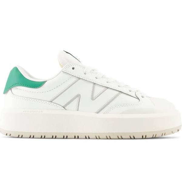 New Balance Unisex CT302 White/Succulent Green - Size 6.5