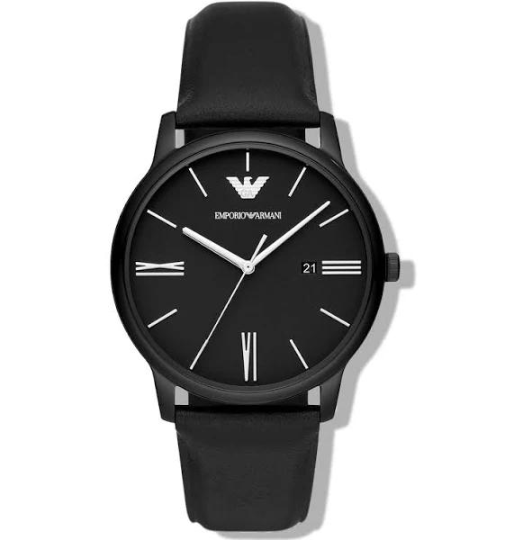 David Jones Emporio Armani Analogue Watch in Black