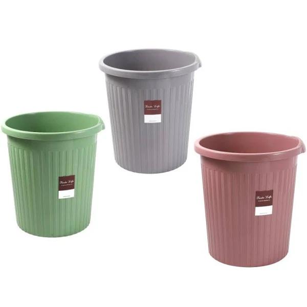 Multicolor Kitchen Home Trash Bucket Rubbish Bin 24.5*26.5 cm