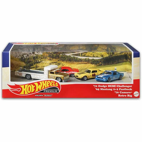 Hot Wheels Premium Collection Set HW Retro Rig