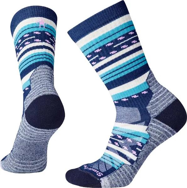 Smartwool Hike Light Cushion Margarita Crew Womens Socks - Alpine Blue - S