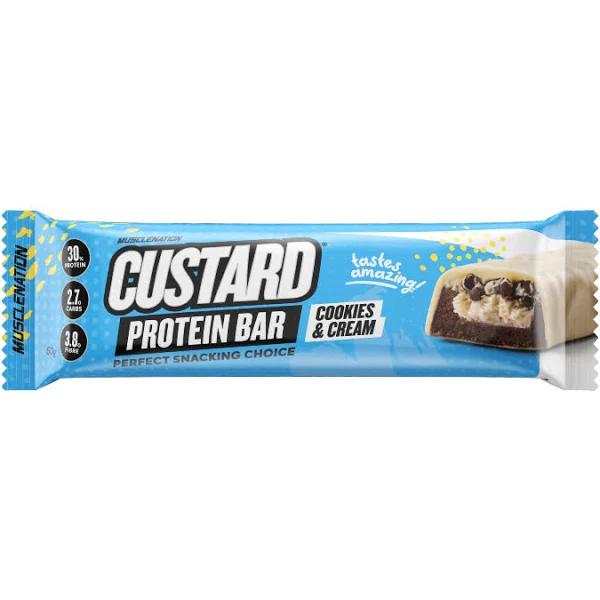 Muscle Nation Custard Protein Bar 60g Cookies & Cream