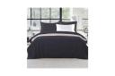 Giselle Quilt Cover Set Classic Black - Queen