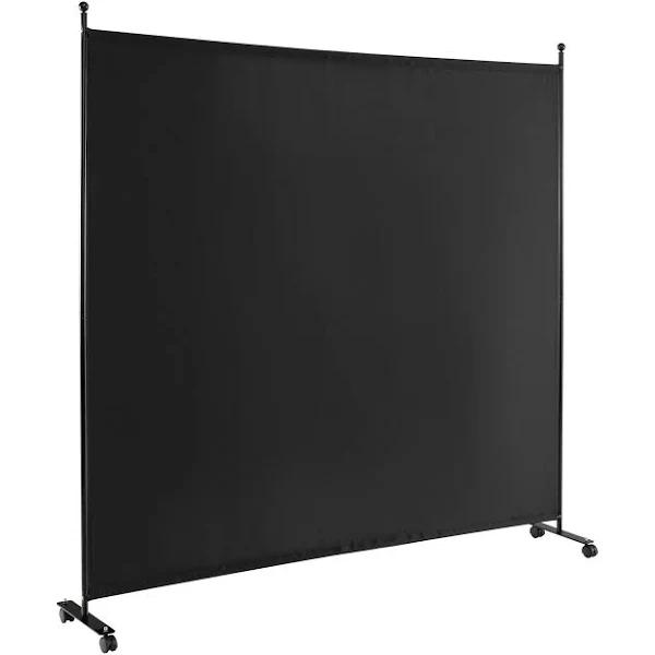 Giantex 1 Panel Mobile Room Divider Screen Privacy Screen Wall Partition Stand Home Office Black - AfterPay & zipPay Available