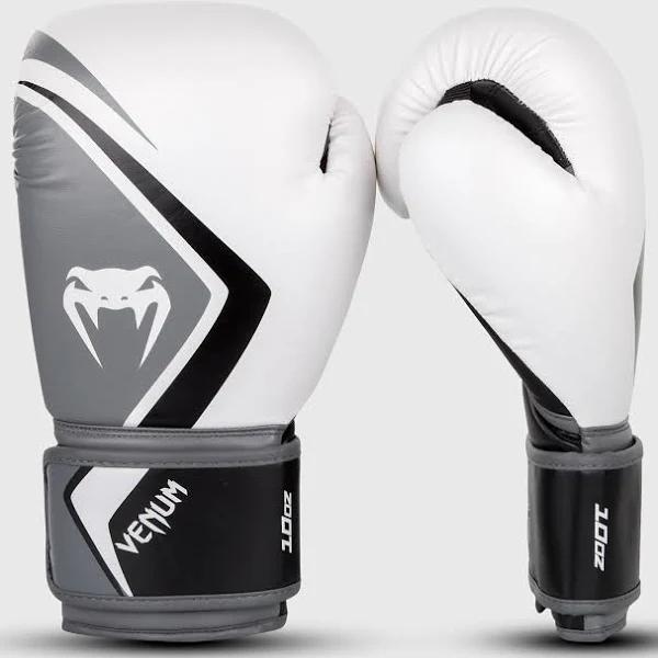 Venum Contender 2.0 Boxing Gloves Black/Black White Grey 12oz