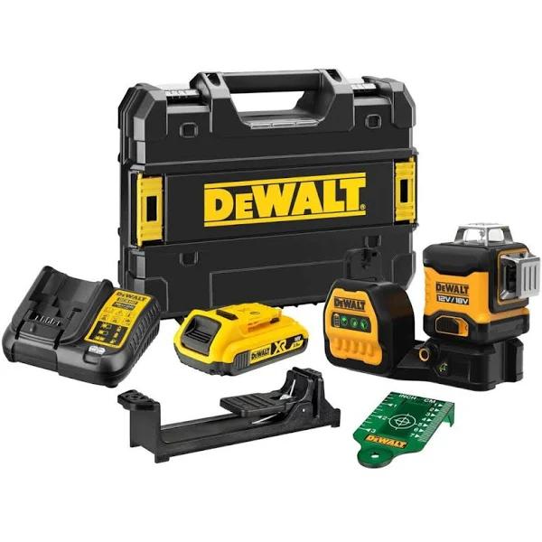 DeWalt 12V / 18V XR 3x 360 Green Cross Line Laser DCE089D1G18-XE