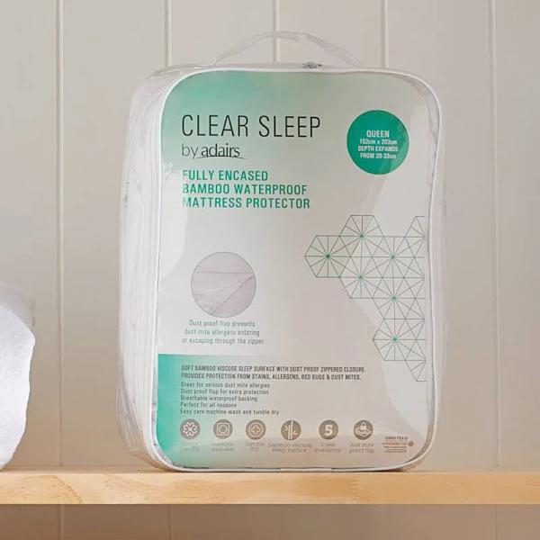 Bamboo Fully Encased Waterproof Mattress Protector - Super King