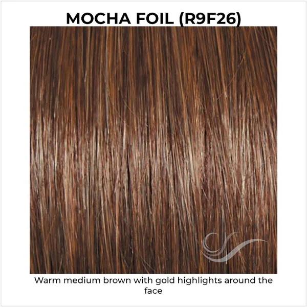 Raquel Welch Crushing On Casual Monofilament Wig, R9F26 Mocha Foil