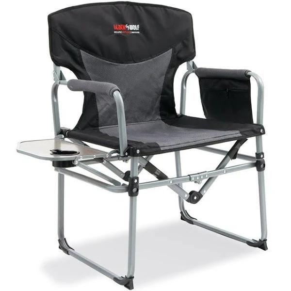 BlackWolf Compact Directors Chair Jet Black