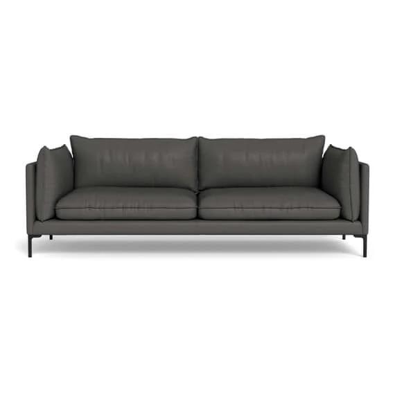 Panama Leather Sofa Dark Grey by Freedom