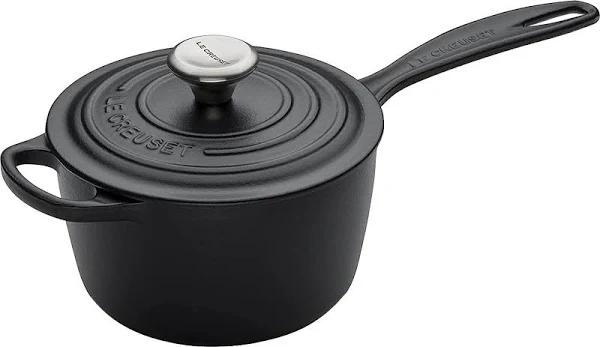 Le Creuset Signature Cast Iron Saucepan 16cm Satin Black