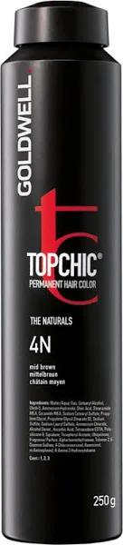 Goldwell Topchic Permanent Hair Color Permanent Hair Color 250ml, 4/N - Middle Brown