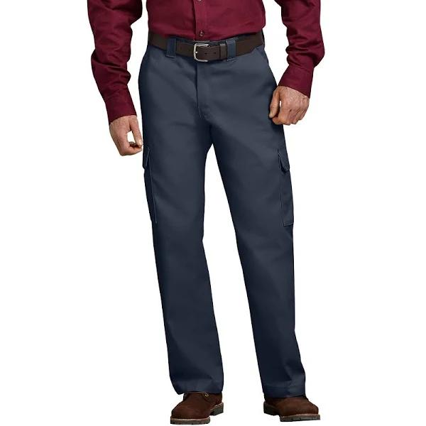 Dickies wp592 Relaxed Fit Straight Leg Cargo Work Pants - Dark Navy, 38