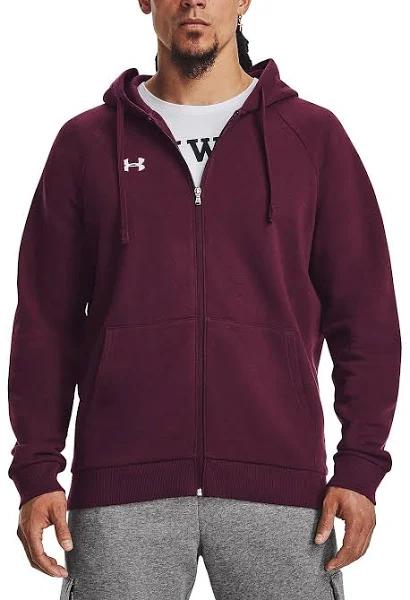 Under Armour Rival Fleece Full Zip Sweatshirt Red S / Regular Man 1379767-600-SM