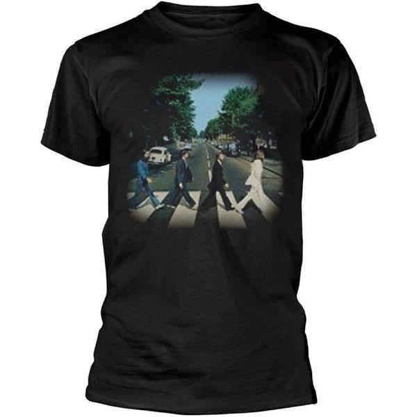 The Beatles Unisex Adult Abbey Road T-Shirt Black XL