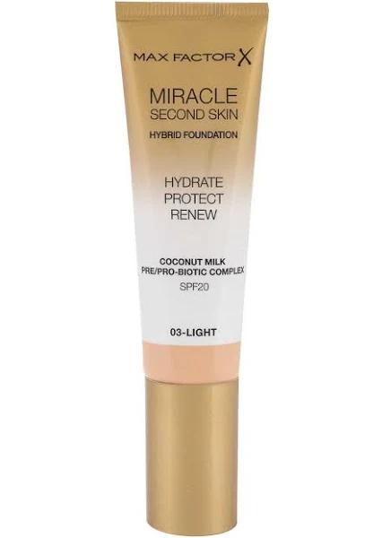 Max Factor Miracle Second Skin Foundation Light 30ml