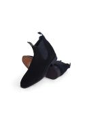 R.M. Williams Black Suede Craftsman Chelsea Boots