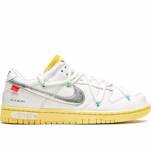 Nike x Off-White - Dunk Low Lot 01" Sneakers - Unisex - Leather/Rubber - 10.5