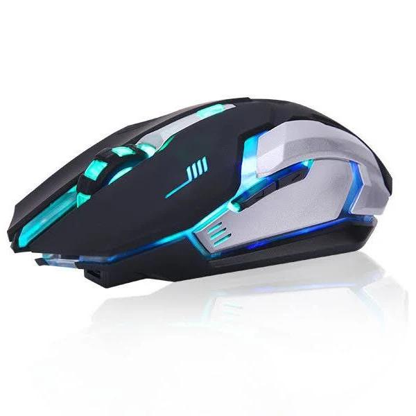 2.4GHz 7 LED Backlit Wireless Optical USB Gaming Mouse For PC Laptop Computer - Black - AfterPay & zipPay Available