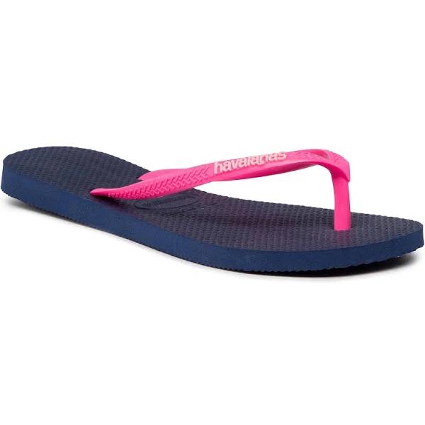 Havaianas Slim Logo Flip Flops - Marine & Wonder F