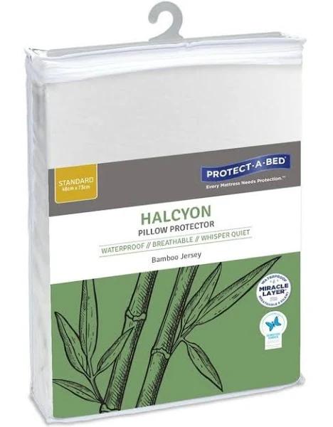 Protect-A-Bed Halcyon Bamboo Jersey Waterproof King Pillow Protector