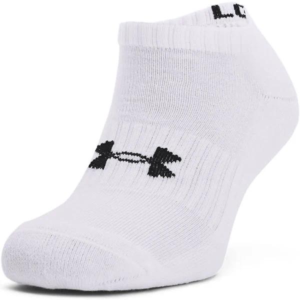 Under Armour Core Low Cut 3-Pack Socks - White