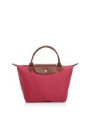 Longchamp Le Pliage Medium Nylon Short Handle Tote Red