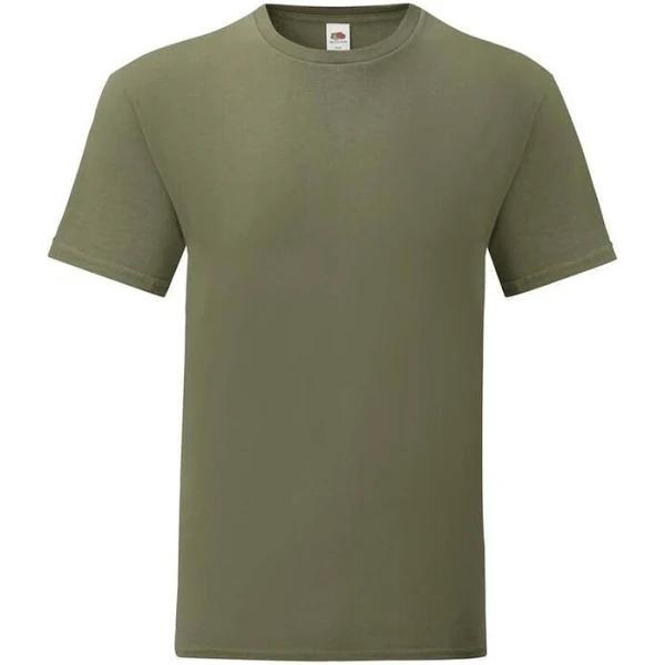 Iconic T Men Classic Olive - Fruit of The Loom SC150 - Size L