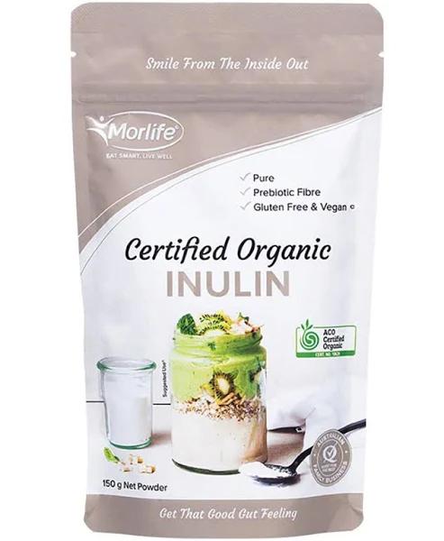 Morlife Inulin Powder Certified Organic 150 G