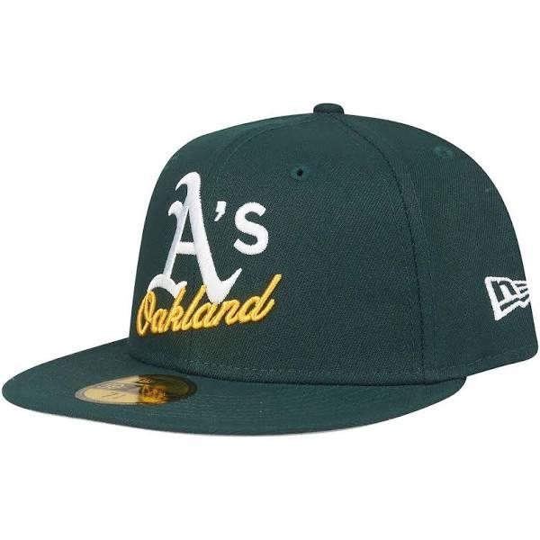 New Era - MLB Green Fitted Cap - Oakland Athletics World Series 59Fifty Dark Green Fitted @ Hatstore