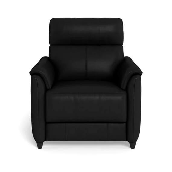 Dexter Leather Armchair Black by Freedom