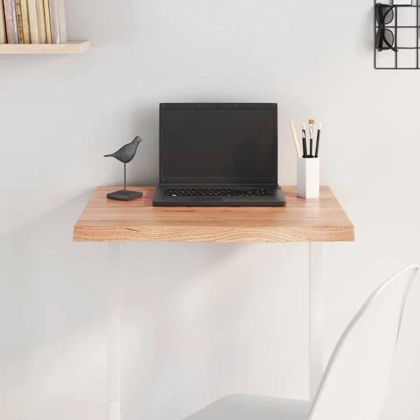 Table Top Light Brown 60x60x4 cm Treated Solid Wood Oak vidaXL