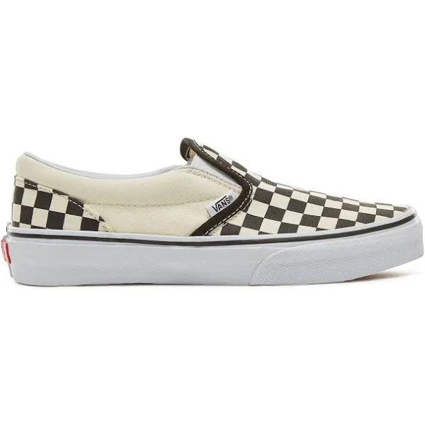 Vans Kids Classic Slip-on Checkerboard Trainers - Black / White