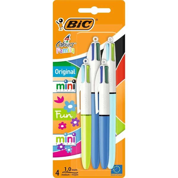 Bic 931818 Ball Pens - Multi-Colour (Pack of 4)