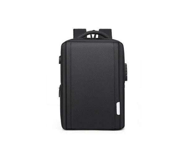 17.3 Inch Waterproof Backpack Laptop Bag Anti Theft Backpack School Bag with USB Charging Hole Password Lock - Black - AfterPay & zipPay Available