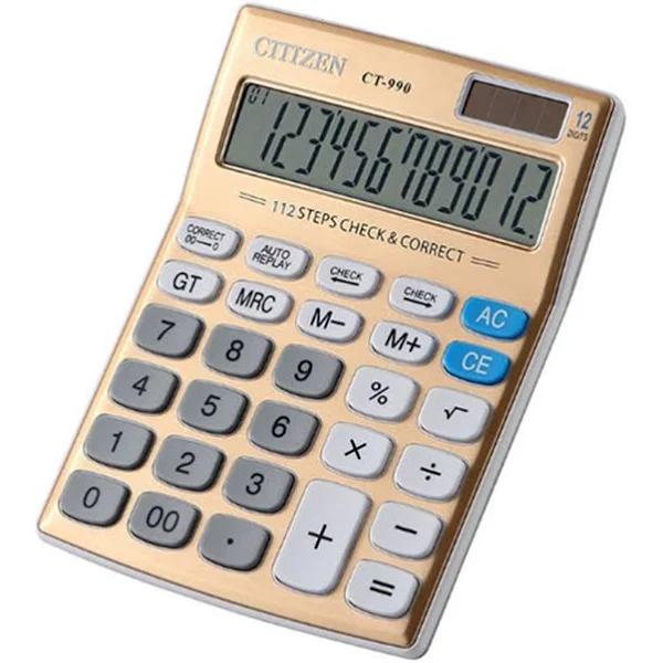 C03 Solar Computer Office Financial Calculator Desktop Calculator Electronic Desktop Calculator with 12 Digit Large Display