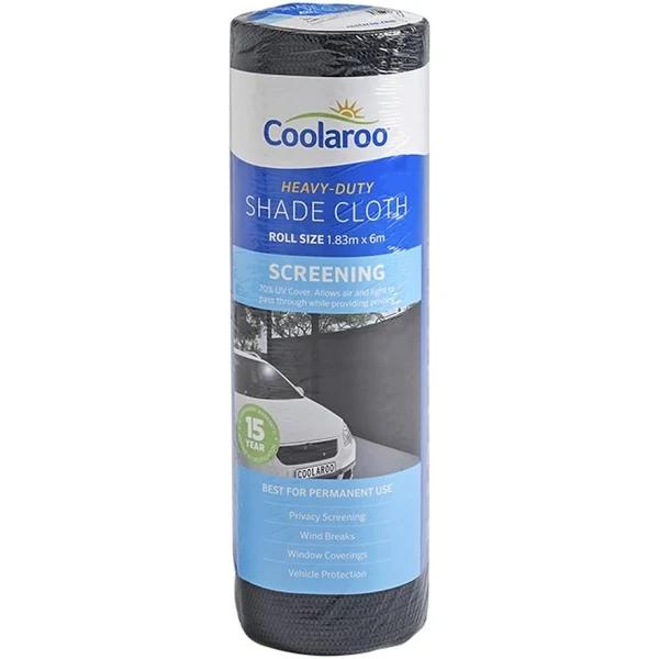 Coolaroo 1.83m x 6m Graphite 70% UV Screening HD Shade Cloth - Graphite