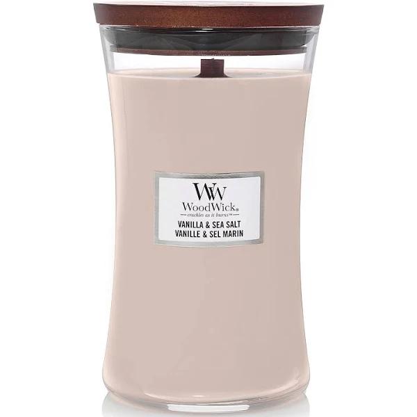 WoodWick Candle - Vanilla & Sea Salt (Large)