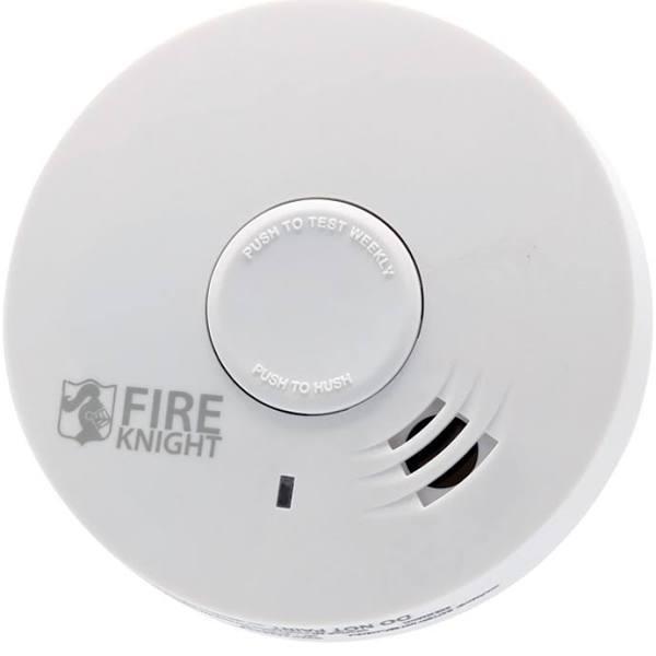 Trafalgar FireKnight Photoelectric Smoke Alarm Lithium Battery White