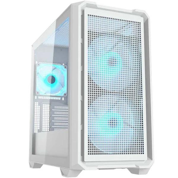 Cougar MX600 Mini RGB Micro-ATX Case - White, CGR-5GC9W-RGB Computer Cases (PC Cases)